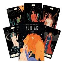 10,3*6cm Zodiako Taro kortos atneša mums Astrologijos pasaulį per senovės kultūrų pasakas, dievybes ir personažus 78 kortelės