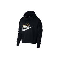 Nike Casual Fleece Hooded Sweatshirt Women Sweatshirts Black AJ0097-010 L