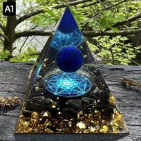 6cm Energijos Piramidė Orgonitas Reiki Natūralus Ametisto Rutulys Gydomasis Kristalas Čakrų Įrankis Ornamentai Derva Akmenys Namų Dekoracija Dovanos 60mm