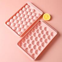33 Grotelės Ledo rutulių kubelių padėklas Želė gaminimo forma Ledo gaminimo padėklas Plokštelė Apvalaus ledo rutulio ir deimanto formos gaminimo forma Ledo padėklo forma rožinė