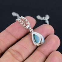 Natural Rainbow Moonstone Locket HandCrafted Fine Polished 925 Sterling Silver Pendant with Morden Design Gift for Wedding Bridal ThanksGiving