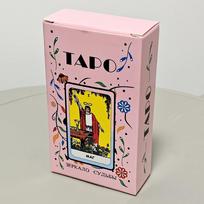 Tutorial Rider Waite Tarot Deck 10.3*6cm 78 Pcs Tarot Cards Blue and Pink Color Themed In Russian Language