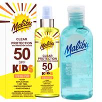 Malibu colorless spray for children SPF50 250ml + gel after tanning 100ml
