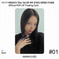 MEOVV Pirmasis EP albumas Mano akys plačiai atmerktos Oficialus POP-UP MD Prekybinė nuotraukėlė Narin Trading Card #1