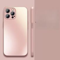 Applicable To IPhone 15 Mobile Phone Case AG Matte Acrylic Full-package Apple 14 Silicone Edge 13proMax Protective Case iPhone15 rožinė