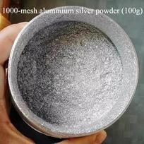 100g/200g/500g Didelio grynumo Itin smulkūs Aliuminio Sidabro Milteliai Stiprus Metalinis Pojūtis Tinka Dažams Spausdinimo Dažams ir Dangoms