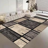 Modern Stripe Pattern Decorative Rug for Living Room Big Size Home Bedroom Decor Carpet Easy Cleaning Lounge Sofa Side Floor Mat 60*90cm