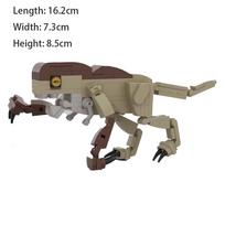Juros periodo dinozaurų pasaulio gyvūnų parkas smulkių dalelių konstravimo kaladėlės surinkimo modelio kaladėlės žaislai vaikams Paper drawings gray
