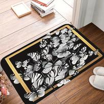 1PC Dancing Silhouettes Floor Kitchen Rug Non-Slip Door Mat Pop design Bathroom Rug Bath Mat Carpet for Home Sink Laundry Decor 400MMx600MM