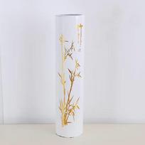 Large Floor-Standing Artificial Flowers - Rattan & Ironwork Living Room Decor, Dried Flowers with Resin Straight Vase & Flowerpot Decorative Items One Size
