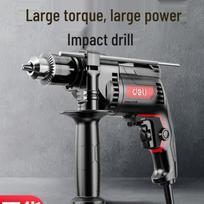 Deli 680W 13mm smūginis gręžtuvas CN kištukas (adapteris įtrauktas)