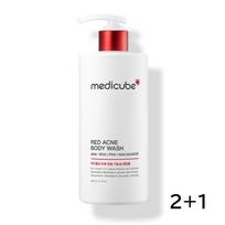 MEDICUBE Red Acne Body Wash 2.0 Exfoliating & Back Acne Care Cleanser 2+1 Set