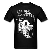 Hardcore Anarcho Punk Rock Ska Against all authority t shirt AAA S
