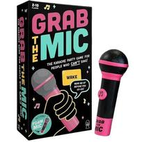 Įdomus „Grab The Mic“ šeimos karaokės žaidimas 2-10 žaidėjų Lenta Blogų dainininkų kortelės Dainininkų vakarėlis 125 žodžiams Pramoginis Saugus Vaikams draugiškas Linksmas pink