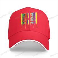 Rainbow Mtb Mountain Bike Cycling Multicolor Hat Peaked Womens Cap Personalized Visor Protection Hats One Size