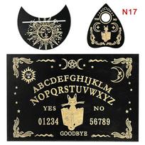 12 colių medinė Ouija lenta Divinacijos švytuoklės lenta Graviruota magiška lenta Metafizinė žinutė Raganos švytuoklės lentos rinkinys