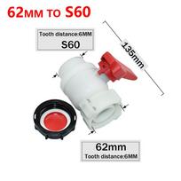 IBC Ton Barrel Valve Fitting 62/75/80mm S60 58mm G2 IBC Tank Adapter Tap Coupling For  Bucket Outdoor Rain Bucket Ton Bucket