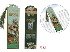 Zestaw 12 Zakładek Do Książki Van Gogh Róże W Wazonie Prezent Dla Niego