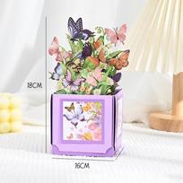 Butterfly 3D Pop-Up Greeting Card Holiday Desktop Ornaments Photo Props Wedding Supplies Decor Creative Gifts For Family Friends