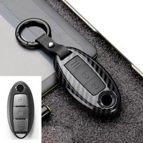 ABS Carbon Remote Key Fob Shell Case Cover Holder for Nissan Qashqai Pulsar March 370Z Micra Juke Note Tiida NV200 Leaf Cube