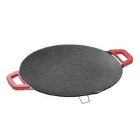 Nonstick Electric Grill Pan Multi Functional Korean Style Indoor Barbecue Grill Plate for Fish Meat Roasting and Grilling with Handle One Size