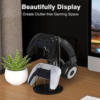Crystal Acrylic Gamepad Display Stand 2-layer Universal And Wireless Game Controller Holder for PS4 for Switch