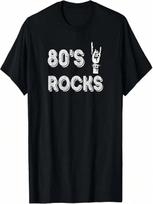 80's Rocks Vintage Rock And Roll T-Shirt S