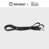 UK Shires Elastic Cowhide Side Reins for Horses 8214021 One Size