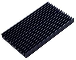 Easycargo 60mm Heatsink 100 x 60 x 10mm, Aluminum Cooling Heatsink, Cooler Heatsink for LED Panel Cooling (100mm x 60mm x 10mm) 4pcs (Black)