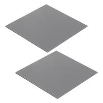 uxcell Thermal Pads (2-Pack) 4.0Wm.K Insulating and Heat-Resistant Silicone Cooling Pads 100x100x1.5mm for Laptop Computer Radiators, Gray