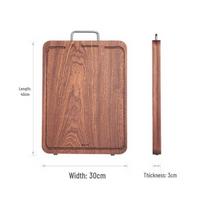 COOKER KING Ya Chu Ebony Wood Cutting Board