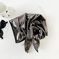 Soft Wrap Laser Color Hair Band Hip Hop Punk Bandana Fashion Liquid Silver Hair Scarf  Streetwear Style 4