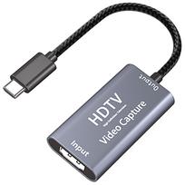 Yasoku USB-C & HDMI Conversion Adapter Capture Board [Improved Design & Braided Nylon Cable] HDMI Capture Board HD Quality Recording HD1080P60Hz4K