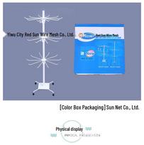 Rotating Metal Sock Display Rack for Night Market & Street Stall blue