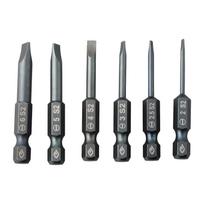 1Pc Screwdriver Bit 2-6mm 50mm SL Bits Alloy Steel Magnetic Flat Slotted Head 1/4'' Hex Shank For Home Improverment Carpentry SL2.0