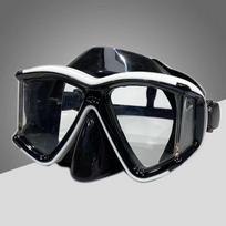Full-Face Diving Mask & Snorkel Set for Adults – Transparent Silicone