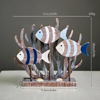 Vintage Seahorse Figurine Handmade Marine Style Ornaments Creative Bookshelf Decor  Study Room Style 7