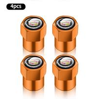 4Pcs Car Wheel Tire Valve Caps Tyre Stem Cover Bolt-In Accessories For Cadillac Escalade CTS ATS SRX STS XT5 XT4 XT6 XTS CT4