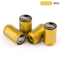 4Pcs Car Wheel Hub Valve 3D Metal Dustproof Tire Valve Cap for Cadillac ATS BLS CT4 CT6 CTS ESCALADE STS XLR XT4 XT5 XTS SLS