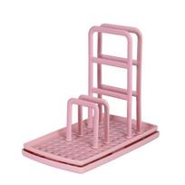 Kitchen Desktop Rag Rack Multi-function Dish Cloth Drain Free Punching Sponge Soap Shelf Storage Holders Racks Dish Drainer pink