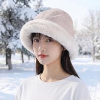 Women's Winter Warm Fleece-Lined Bucket Hat