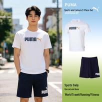PUMA Men's Short Sleeve & Shorts Sportswear Set S