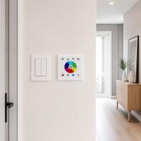 12-24V DC Input LED Touch Panel Controller 4 Channels Touch Panel Dimmer  Wall Mounted Installation