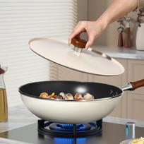 KOBACH Titanium Alloy Flat-Bottom Wok