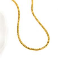 Women's 5MM Cuban Link Short Necklace, Copper Chain with 18K Gold Vacuum Plating for Color Retention - Hot Seller YS3 auksas