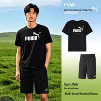 PUMA Men's Short Sleeve & Shorts Sportswear Set M