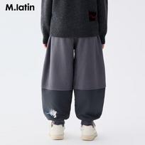M.Latin Boys' Spliced Fleece Sweatpants 160