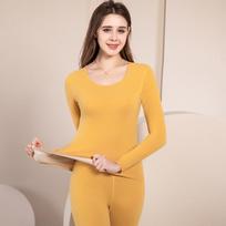 Women's Double-Sided Fleece Warm Underwear Set for Autumn XL (for 60-70 kg)