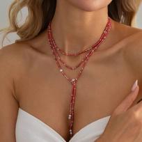 IngeSight.Z Vintage Seed Beads Chain Long Choker Necklace Women Stackable Adjustable Sweater Chain 2026 Fashion Charm Jewelry