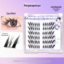 Li Li Miss Nine-Tail Glue-Free False Eyelashes: Natural, Seductive, Thin, Curled for Beginners Glue-Free Six Rows Nine-Tailed Fox